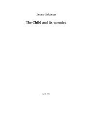 The Child and its enemies - The Anarchist Library