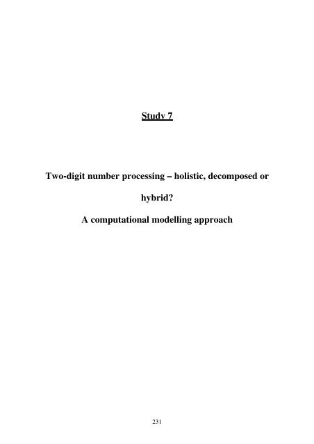 The influence of the place-value structure of the Arabic number ...