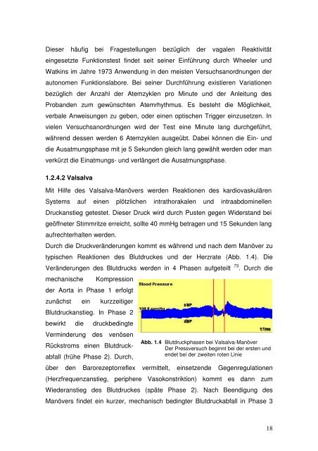 Untersuchungen zum autonomen Nervensystem bei Patienten mit ...