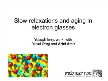 Yoseph Imry - Physics@Technion