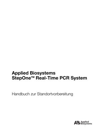 Applied Biosystems StepOne™ Real-Time PCR System ... - Invitrogen