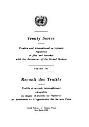 Treaty Series Recueil des Traites - United Nations Treaty Collection