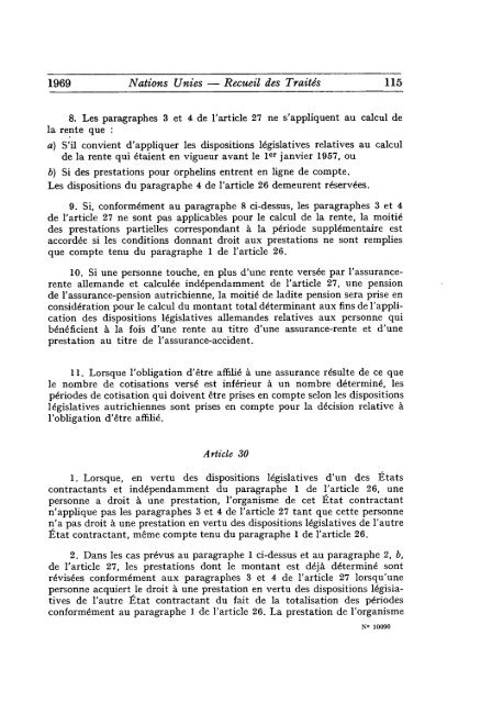 Treaty Series Recueil des Traites - United Nations Treaty Collection