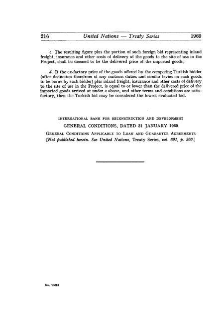 Treaty Series Recueil des Traites - United Nations Treaty Collection