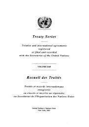 Treaty Series Recueil des Traites - United Nations Treaty Collection