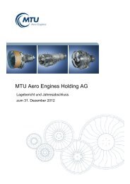 Einzelabschluss AG 2012 - MTU Aero Engines