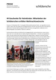 Pressetext als PDF-Download - Schlütersche Verlagsgesellschaft