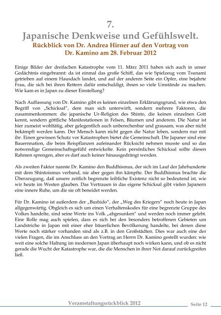 Rückblick - Deutsch-Japanische Gesellschaft in Bayern eV