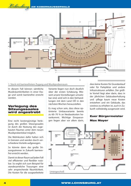 einladung zum gemeindeabend - Marktgemeinde Lohnsburg am ...