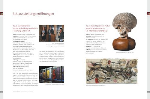 jahresbericht 2012 - Naturhistorisches Museum Wien