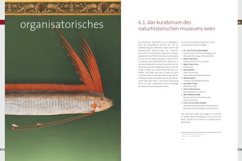 jahresbericht 2012 - Naturhistorisches Museum Wien