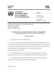 constitution d´un organe consultatif conformément au ... - Unctad