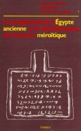 Le Peuplement de l'Egypte ancienne et - unesdoc - Unesco