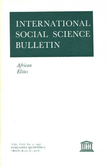 International social science bulletin - unesdoc - Unesco