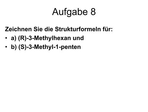 Chiralität – optische Aktivität – Stereoisomerie Enantiomere ...