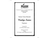 Katelyn Sexton - George Mason University School of Music