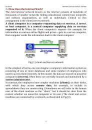 2.2 How Does the Internet Work? The international net work known ...