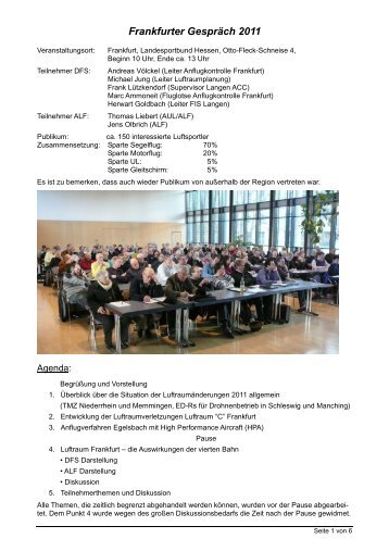 Bericht Frankfurter Gespräch 2011