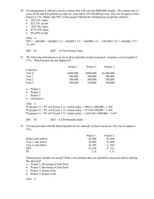 Chapter 8—Capital Budgeting Process and Techniques - Userpage