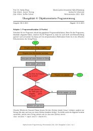 Übungsblatt 4 - Institut für Informatik - Martin-Luther-Universität Halle ...