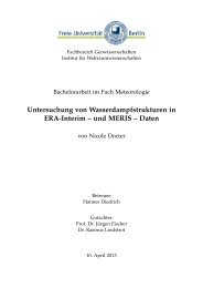 Untersuchung von Wasserdampfstrukturen in ERA-Interim - Userpage