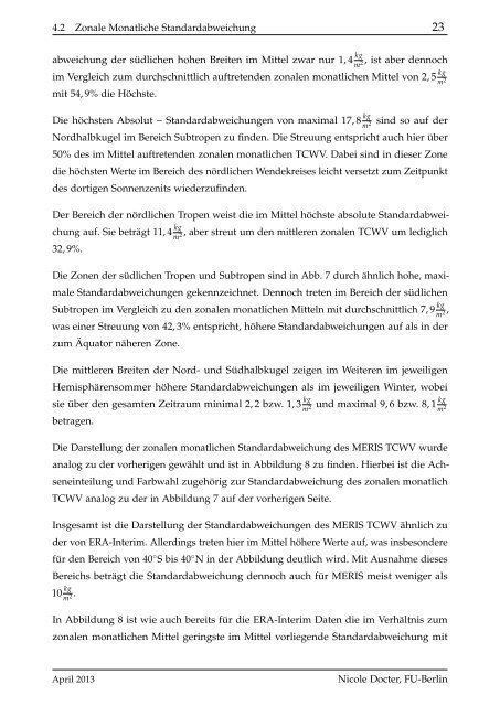 Untersuchung von Wasserdampfstrukturen in ERA-Interim - Userpage