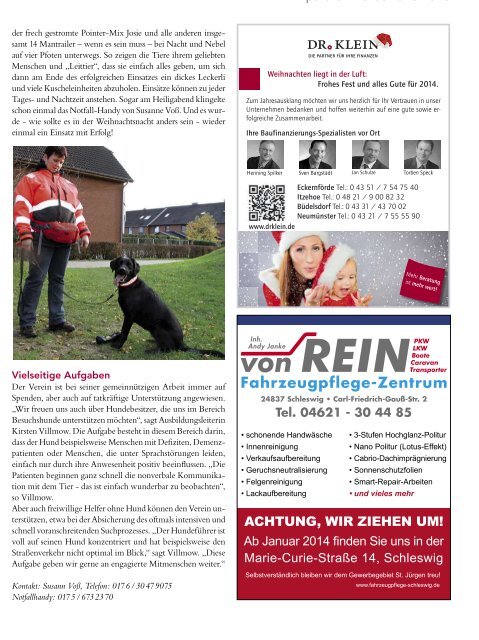 Unsere Themen im Dezember - Verlagskontor SH