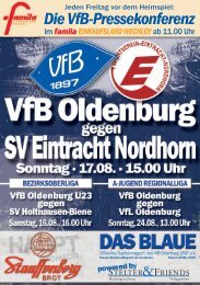 SV Eintracht Nordhorn - VfB Oldenburg