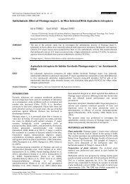 Anthelmintic Effect of Plantago major L. in Mice Infected With ...