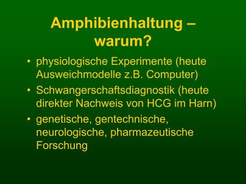 Propädeutik Reptilien und Amphibien - Vetstudy