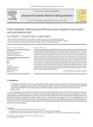 Follies subdued: Informational efficiency under adaptive ...