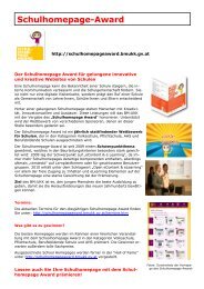 Schulhomepage-Award - Virtuelle Schule