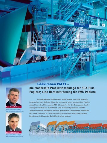 Laakirchen PM 11 – die modernste Produktionsanlage für ... - Voith