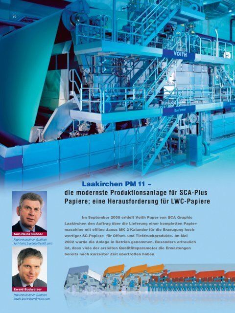 Laakirchen PM 11 – die modernste Produktionsanlage für ... - Voith