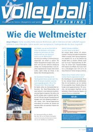 Wie die Weltmeister - Volleyball-Magazin