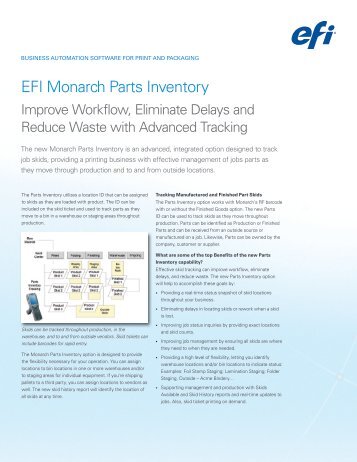 efi monarch planner transactional workflow