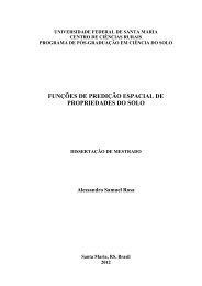 Funções de predição espacial de propriedades do solo - UFSM