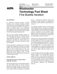 Wastewater Technology Fact Sheet: Fine Bubble Aeration (PDF)