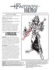 Fantasy Hero (Revised PDF) - RPGNow