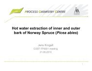 Hot water extraction of hemicelluloses from inner and outer bark of ...