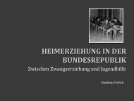 HEIMERZIEHUNG IN DER BUNDESREPUBLIK