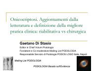 Dall'opinione all'evidenza scientifica in podologia.