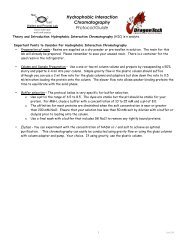 Hydrophobic Interaction Chromatography Protocol/Guide