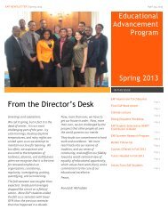 EAP Newsletter for Spring 2013 - Help - The University of ...