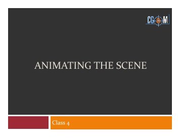 ANIMATING THE SCENE