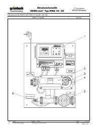 Absalzautomatik GENO-mat® Typ KWA 10 / 20