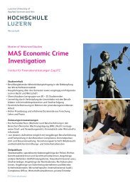 MAS Economic Crime Investigation - Weiterbildung.hslu.ch