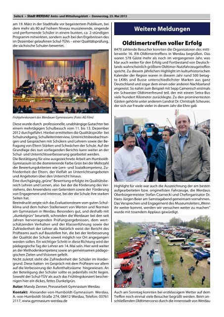 Amtsblatt Werdau 2013-05-23.pdf - Stadt Werdau