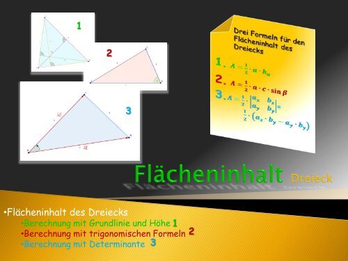 Flächeninhalt des Dreiecks