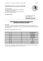 Lösungshinweise zur Klausur - Prof. Dr. Windbichler - Humboldt ...